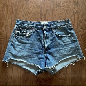 Agolde Parker Vintage Cut-Off Shorts in Lowkey
